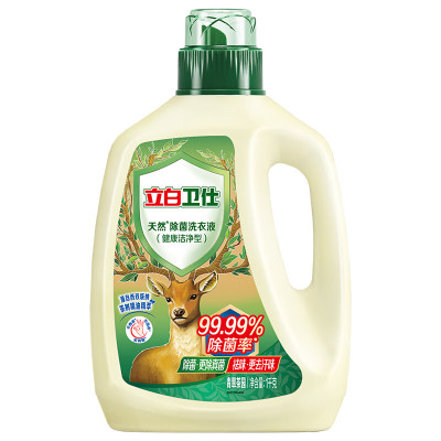 立白卫仕天然除菌洗衣液 1kg单瓶 青翠茶园 除菌率99.99%