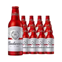百威啤酒 百威铝瓶红瓶国产精酿啤酒铝罐拉格黄啤355ml*12瓶