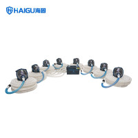 海固HG-DHZK20AH6.0A彩屏智能型长管呼吸器全面罩型1-8人用标配20米管 长管呼吸器全面罩8人套装