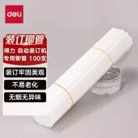 得力GB101 财务装订机专用透明装订铆管 适用自动机型 Φ5.8mm*300mm 100支/袋