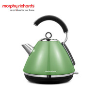 摩飞电器(MORPHY RICHARDS) 电热水壶自动断电防干烧大容量家用304不锈钢 MR7456A 绿色1.5L