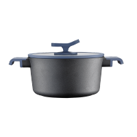 德世朗DP907-C24 蓝鲨pro系列不粘汤锅24cm 铝合金