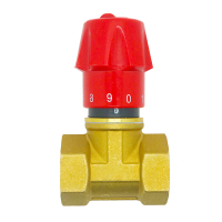 艾克心 流量手动调节阀内丝截止阀流量控制阀减流阀 DN25手动流量调节阀 2个/组 (单位:组)