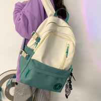 新款森系书包女高中学生简约背包ins风韩版初中生大容量双肩包女
