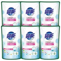 超能洁净柔护洗衣液 去污家用低泡自然清香袋装持久留香 500g洁净体验装*6袋