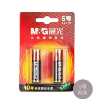 晨光碱性电池5号(2粒吸卡)ARC92554 10盒