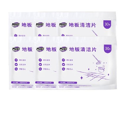 妙管家地板清洁剂片家用清香型闪亮抛光瓷砖强力去污 30片*6袋