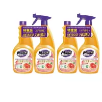 妙管家 厨房重油污清洁剂480g*4(元气西柚)抑菌 不伤厨具 免拆洗