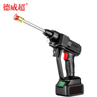德威超 锂电洗车水枪 无线电动洗车水枪神器高压强力水枪洗车机锂电池刷 300倍+双电+铜电+320+桶+箱