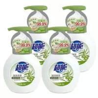 超能泡沫洗手液滋润保湿 新品家用按压泵头泡泡柔和洗手液 258ml*4瓶