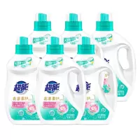 超能洗衣液 实惠家庭装持久留香去渍护衣护色 花漾柔护1kg*6瓶