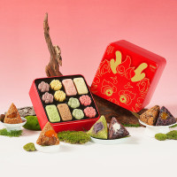 悠享时(YOTIME)端午高端粽子礼盒 肉粽水晶粽 绿豆糕点心礼盒端午节礼品团购定制 花食糕粽双层礼