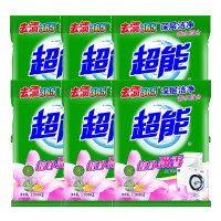 超能洗衣粉 倍净飘香持久留香深层洁净家用组合机洗专用无磷 1.008kg*6袋