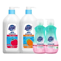 超能组合装(内衣洗衣液 480g*2+食品用洗洁精1.1kg*2)