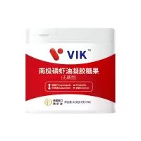 VIK磷虾油60粒*3瓶 42%海洋磷脂进口原油商务版