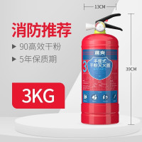 茶花 蓝炎 3kg干粉灭火器家商两用消防器材 3kg干粉灭火器2具+灭火器箱验收套装