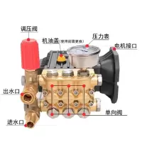新界 洗车机泵头 4kw 380v电压 内轴28mm中心距92 铜头 (单位:个)