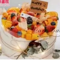 6-10寸灯光热门水果堆生日蛋糕