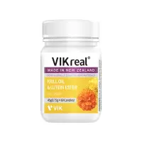 VIKreal磷虾油叶黄素60粒*3瓶新西兰原装进口5:1黄金比例