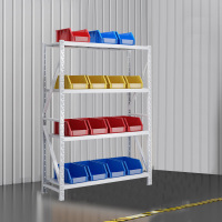 创世人 1.5m中型货架承重200kg置物架收纳四层仓储超市货架1500*600*2000mm