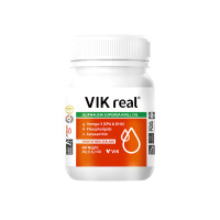 VIKREAL磷虾油60粒新西兰原装进口40%海洋磷脂omega3鱼油