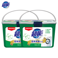 超能低泡浓缩洗衣粉1.68kg*2 橙花精油香4倍洁净力去污力强