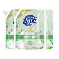 超能植沐悦色衣物护理液风铃草香900g*3袋 柔顺剂护衣防串色持久留香