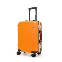 恒源祥机甲铝框箱拉杆箱行李箱旅行箱黄色20英寸/个 HYX8057-20