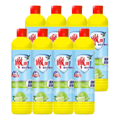 雕牌小瓶洗洁精清新柠檬408g*8瓶 瓜果蔬菜餐具食品用清洗洗涤剂
