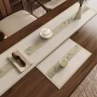 中式轻奢茶桌垫布长条桌布卫全行古典禅意桌旗茶垫吸水茶台茶几专用垫子 宣兰 硅藻泥软垫30*120cm