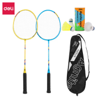 安格耐特F2101铁分体羽毛球拍(2支/付)(蓝+黄)(付)