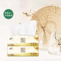 清风抽纸原木4包一提110抽3层卫生纸纸抽餐巾纸家用纸