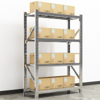 创世人 201不锈钢1.5m货架承重300kg收纳置物架四层仓储超市货架1500*600*2000mm