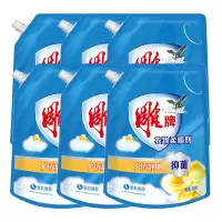 雕牌衣物柔顺剂900g袋装*6 补充装茉莉清香抑菌抗静电持久留香