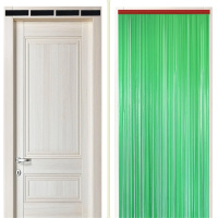 竹江 门帘 绿色