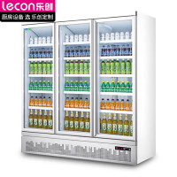 乐创(lecon)展示柜冷冻 饮料柜下置大容积立式三门嵌入式便利店果蔬水果保鲜柜 LC-J-ZSD03
