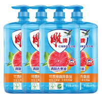 雕牌 红柚薄荷洗洁精1kg*4 火锅烧烤去重油 烧焦食物附着