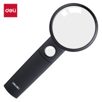 得力(deli)Ф70mm手持高清阅读放大镜
