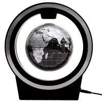 得力 2224磁悬浮地球仪14cm(黑色)(台)