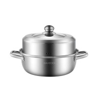 美厨蒸锅30CM加厚不锈钢单层蒸锅火锅汤蒸锅MCZ8573