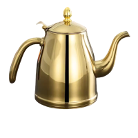 迅迈 特厚2L乐士壶(金色)大容量茶壶 户外烧水壶古典壶鸣音水壶不锈钢茶壶带滤网