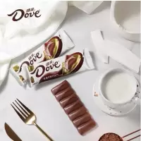 德芙(Dove)丝滑牛奶巧克力盒装224g 14g*16整盒家庭分享装休闲零食糖果礼物