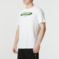 PUMA彪马T恤男夏季新款运动服户外跑步健身宽松透气上衣针织纯棉短袖627011-02/彪马白