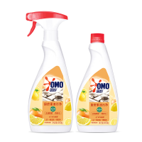 奥妙 厨房清洁剂重油污净柠檬西柚香型双瓶装 含替换装 480g×2