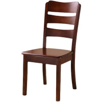 实木餐椅 [实木框架]胡桃色