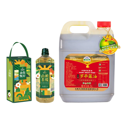 醇自然小榨油5L*2+谛品居山茶橄榄油1L*1瓶