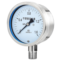 仪川机械压力表 表盘直径100毫米 ,压力0-1.0兆帕 M20*1.5的