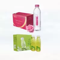淡定人生苏打水400ml*15瓶/件*1+清香谷小青柠饮料300ml*6瓶/件*1
