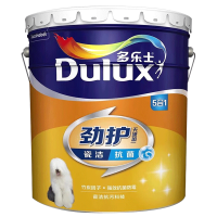 多乐士(Dulux) 劲护无添加竹炭瓷洁抗菌五合一内墙乳胶漆油漆涂料墙面漆A8145 18L单桶