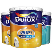 多乐士(Dulux) 劲护无添加竹炭瓷洁抗菌五合一内墙乳胶漆防霉白色墙面漆 A8145 54L套装不可调色[优等品]